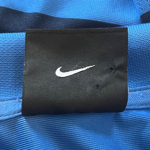 Nike Golf Polo Shirt Mens XL Blue Black Striped DriFit - Picture 6 of 8